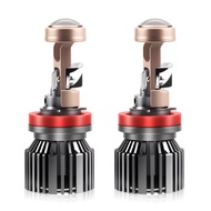 Roadsun หลอดไฟไฟหน้ารถ LED H9 H8 H112ชิ้นเลนส์โปรเจ็คเตอร์ขนาดเล็กหลอดไฟ50000LM สว่างมากไฟตัดหมอก CS