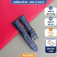 Crocodile leather watch strap + latch