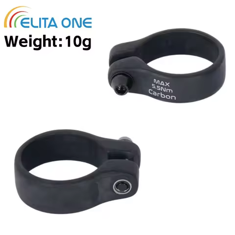 ELITA ONE Carbon Seat Posts Clamp 31.8/34.9mm 9g Bicycle Seatposts Clamps Titanium Screw MTB Road Bi