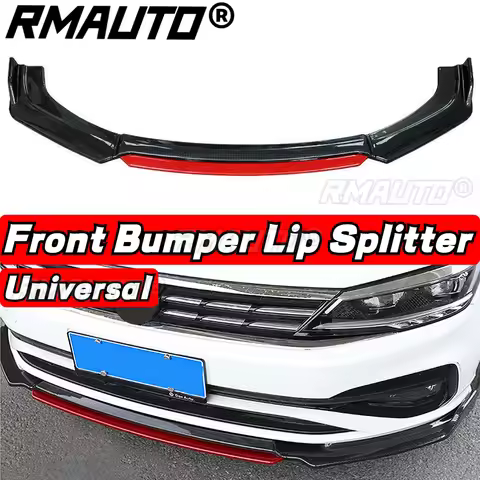RMAUTO 4Pcs Car Front Bumper Lip Spoiler Splitter Diffuser Chin Body Kit For Toyota For BMW E60 E90 