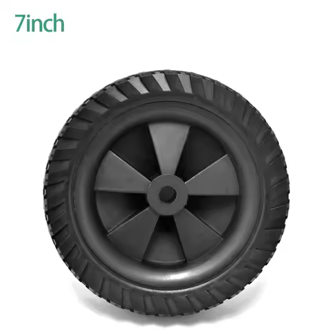 1pc 7inch Air Compressor Caster Wheels Shock Absorption Non-Slip Silent Replacement Wheels For Air P