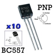 X10 Transistor BC557 BC557 BC-557 BC 557 Amplifier NPN TO-92 contains 10 pieces