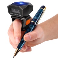 Eyoyo 1D/2D Mini Finger Ring Wearable Wireless Barcode Scanner 3in1 USB Wired & 2.4Ghz Via Bluetooth