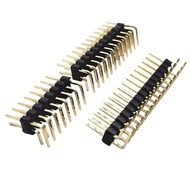 Gold plated 2U / 3U   2.54mm spacing double row needle curved needle 2 * 1P   2P   3   5   6   8   1