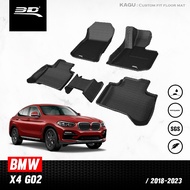 3D Mats พรมปูพื้นรถยนต์ BMW X4 (G02) 2018 - 2025 พรมกันลื่น พรมกันนํ้า พรมรถยนต์