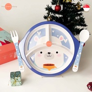 The Plate Story - 3 Pcs Children Giftset - Gift of Joy - Bunny Dinner Plate - Unique Christmas Gift Idea Tableware
