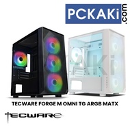 [MATX] TECWARE FORGE M OMNI TG ARGB MATX CASE BLACK / PURE WHITE |  4x ARGB PWM OMNI FAN &amp; 1x ARGB/FAN CONTROLLER HUB
