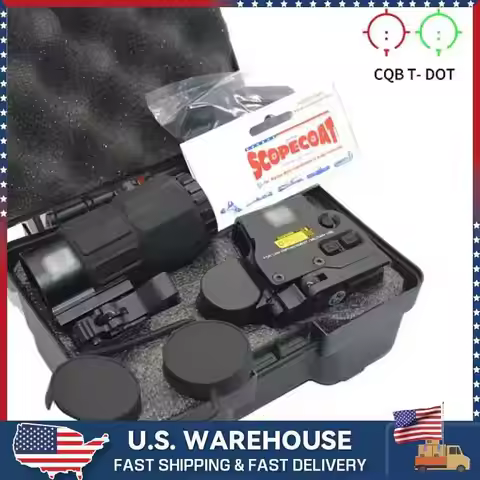 558+G33 Holographic Reflex Sight Red Dot Optic Sight with G33 3X Magnifier Combo Airsoft