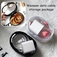 Transparent Data Cable Charger Storage Bag Cable Organizer Waterproof Travel Bag Organizer Mobile Ph