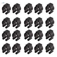 20 Pcs Fishing Pole Rod Holder Clips Black 16Mm Inside Dia Fishing Rod Storage Clips