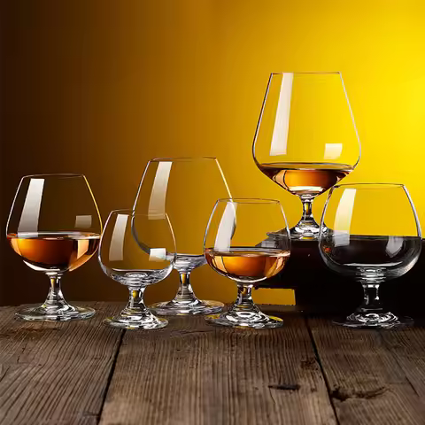 Cognac Brandy Glass Transparent Big Capacity Goblet Red Wine Glass Scented Cup Whisky Liquor Vodka B