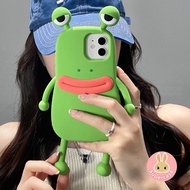 Funny Soft Silicone 3D Frog Phone Case For Realme 10 Pro Pro+ 9i 5G GT 2 Pro Neo 3 5G C31 C20 C20A C
