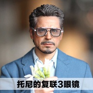 100Self-D Recoended 1/6 Avengers 3 Iron Man Tony Figure Model Head Sculpt Glasses