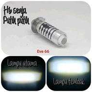 LAMPU LED DEPAN MOTOR ORIGINAL LUMINOS/LUXIMOS H6 LS1 LS2 LASER GUN PUTIH