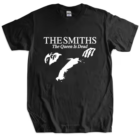 Men Cotton T Shirt Tops The Smiths "The Queen Is Dead" - T-Shirt, 1980's Indie, Morrissey Bigger Siz