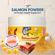 SALMON POWDER - Bubuk Ikan Salmon Untuk Anjing Kucing / Hewan Peliharaan - High Protein Health Suplement - Bubuk Ikan Untuk Anjing Kucing - Vitamin Bubuk Hewan