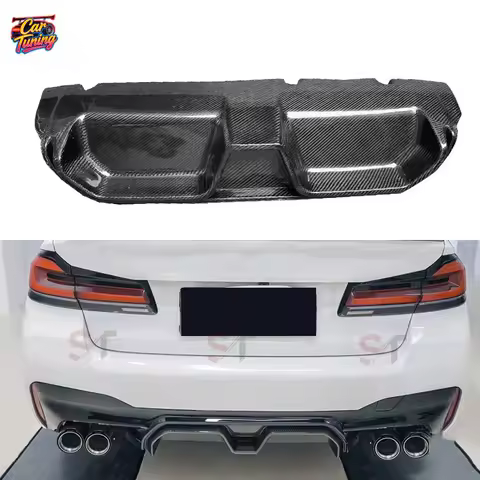 Suitable for BMW 5 Series G30 G38 M5 F90 carbon fiber small rear lip cs style rear diffuser modifica