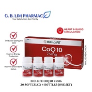 (EXP: 14-JAN-2027 ) Bio-Life CoQ10 75mg Co-enzyme Q10 30 Softgel Capsules 4 BOTTLES