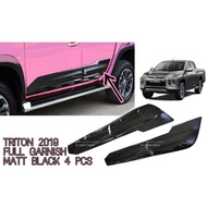 Mitsubishi Triton 2019-2023 Door Garnish 4Pcs triton door moulding triton door garnish 4x4 Car Acces