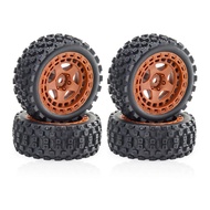 4pcs 69mm Plastic Wheel Rim Rubber Tire Universal For 1/18 2S TYPHON GROM Rally On-Road Racing TAMIY