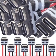 2/8Pcs Type-C Female Socket Connector - Panel Mount Charging Port - 2P Charger DIY - Jack Female Cha