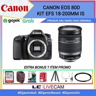 Garansi CANON EOS 80D KIT 18-200MM IS / KAMERA CANON EOS 80D KIT 18-200MM IS