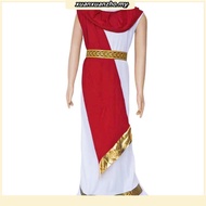 King of Rome Child Mythology Priestess Greek Queen Long Dress for Children Roman Goddess Ancient Eur