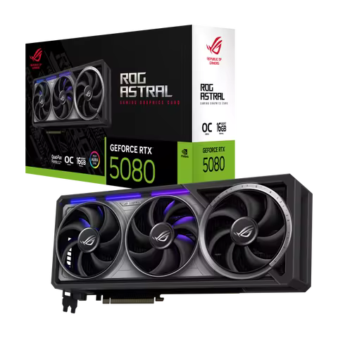 2025 New Release ROG Astral GeForce RTX 5080 16GB OC GDDR7 Gaming Graphics Card GPU AI Computing Vid