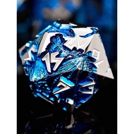 Dragon Metal Dice Running Group Dice DND Dice COC Dice Blue Dragon Array Set