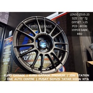 NEW RIM 15 4X100 Original Lenso Zeus 20 myvi alza jazz city vios yaris almera flx vvt