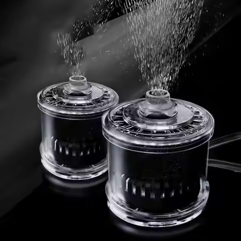 3 in 1 Mini Fish Tank Filter Ultra Silent Detachable Fish Stool Suction Collector Plastic Fish Tank 
