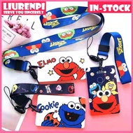 sesame street kaws Card Holder With Lanyard Neck Strap Card  Holder card holder for phone cartoon ezlink id card holder