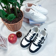 Platform Sneakers Black And White Stars Korean Style Women Increase Height Cute 2026 White Sneakers 