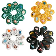 Cute Animals 9pcs/set Golf Club Head Cover（4-9PAS) PU Leather Golf Iron Cover Golf Iron Head Protect