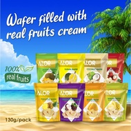 [Milo.Estore] Alor Fruit Wafer (130g)(Durian/Mangosteen/Jackfruit/Pineapple/Mango/Coconut)