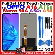 ORl NGS Brand Full Set LCD Touch Screen Compatible For OPPO A16 / OPPO A16s / OPPO A54s / OPPO A56 /