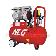 NLG OC1124 Kompresor Silent Tanpa Oli 1HP 24L Oiless Air Compressor