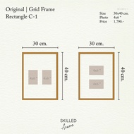SKILLED กรอบรูปไม้สัก รุ่น Grid Frame Teak Wood | สำหรับใส่หลายรูป
