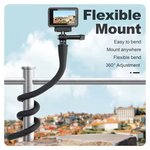 TELESIN Flexible Selfie Stick Monopod Tripod for GoPro insta360 Wherever Without Any Tools for IPhon