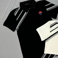 Áo thun nam có cổ tay ngắn cotton in LOGO viền vai vải dày đẹp co dãn 4 chiều form chuẩn mẫu mới cao