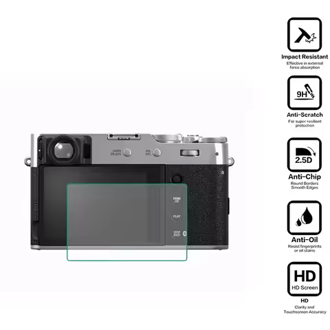 Hard Glass Protector Cover For Fujifilm X-100 VI/V X-100VI X100VI/X-100V X100V Camera Display Screen
