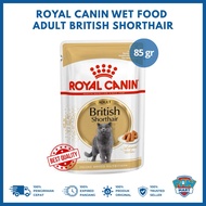 Royal Canin Adult British Shorthair Wet Food (85gr) - RC Cat BSH Chunks In Gravy Pouch Adult Cat Wet