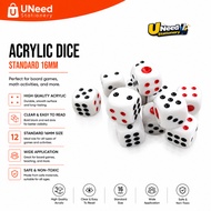 Acrylic Dice | Hexahedron Dice | 6 Sided Dice | Dadu