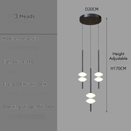 BUNISE โคมไฟแขวนบันไดยาวทรงกรวย รุ่นใหม่ สไตล์โมเดิร์นมินิมอลลักซ์ชัวรี เหมาะสำหรับวิลล่า เพนต์เฮาส์