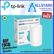 TPLink / TPLink Deco X50-4G (1pcs-Pack) 4G+ AX3000 Whole Home Mesh WiFI Gateway (3 years warranty)