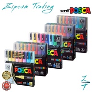 UNI POSCA Water Based Paint Marker Set ( PC-3M 8C & 16C / PC-3MS 8C / PC-5M 8C & 16C )