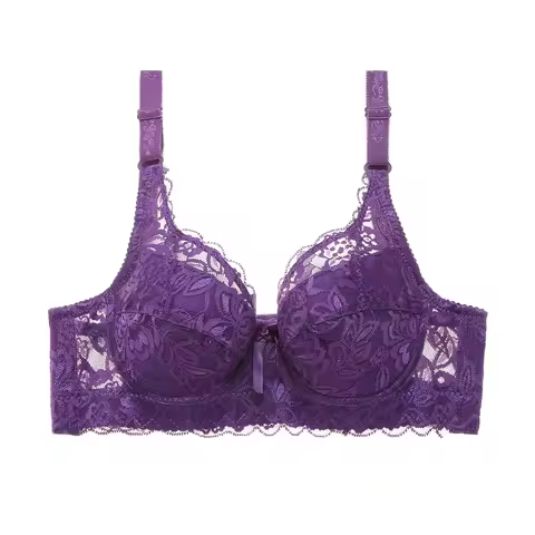 Bigger Bust Bra - Yellow Lace Design for Enhanced Support and Style Women's Bridal Support Without P
