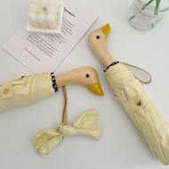 Cute Duck Duck Head Umbrella Rain or Rain Sun Umbrella Female Sunscreen Anti-Ultraviolet Creative Fo