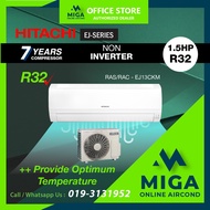 [MIGA] HITACHI R32 1.5HP NON INVERTER Air Conditioner RAS/RAC-EJ13CKM