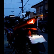 【WVH】-Smoked LED Tail Light Motorcycle Rear Brake Lights with Turn Signals for WINNER X 150 2023 202